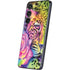 Neon Rainbow Cheetah with Rose by Sheena Pike Galaxy S25 Skin