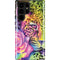 Neon Rainbow Cheetah with Rose by Sheena Pike Galaxy S25 Ultra Impact Case
