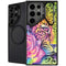 Neon Rainbow Cheetah with Rose by Sheena Pike Galaxy S25 Ultra Kickstand Case