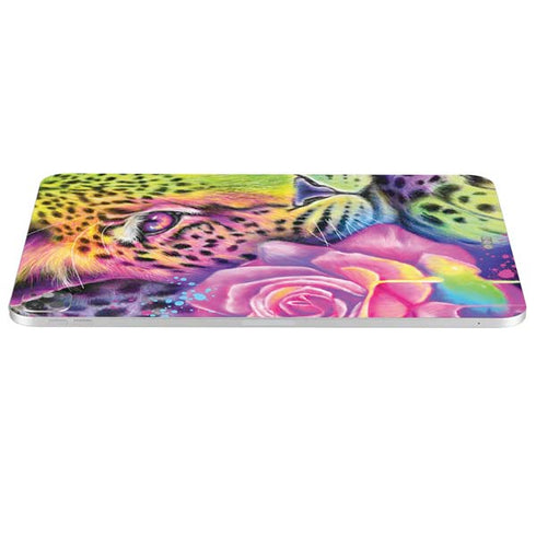 Neon Rainbow Cheetah with Rose by Sheena Pike iPad Pro 13in M4 (2024) Skin