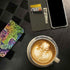 Neon Rainbow Cheetah with Rose by Sheena Pike iPhone 14 Pro Folio Case
