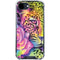 Neon Rainbow Cheetah with Rose by Sheena Pike iPhone 16e Clear Case