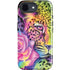 Neon Rainbow Cheetah with Rose by Sheena Pike iPhone 16e Impact Case