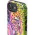 Neon Rainbow Cheetah with Rose by Sheena Pike iPhone 16e Impact Case