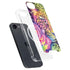 Neon Rainbow Cheetah with Rose by Sheena Pike iPhone 16e MagSafe Case