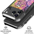 Neon Rainbow Cheetah with Rose by Sheena Pike iPhone 18 Pro Clear Case