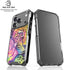 Neon Rainbow Cheetah with Rose by Sheena Pike iPhone 18 Pro Clear Case