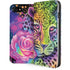 Neon Rainbow Cheetah with Rose by Sheena Pike iPhone Cases