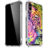 Neon Rainbow Cheetah with Rose by Sheena Pike iPhone X/XS Clear Case