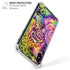 Neon Rainbow Cheetah with Rose by Sheena Pike iPhone X/XS Clear Case