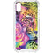 Neon Rainbow Cheetah with Rose by Sheena Pike iPhone XS Clear Case