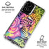 Neon Rainbow Cheetah with Rose by Sheena Pike Moto G Power 5G (2024) Clear Case
