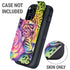 Neon Rainbow Cheetah with Rose by Sheena Pike Otterbox Defender iPhone Skin