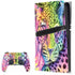 Neon Rainbow Cheetah with Rose by Sheena Pike PlayStation PS5 Skins