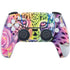 Neon Rainbow Cheetah with Rose by Sheena Pike PS5 Pro Bundle Skin