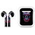 Liquid Blue Neon Skull with Glasses Apple AirPods Skin