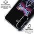 Liquid Blue Neon Skull with Glasses Galaxy A36 5G Clear Case