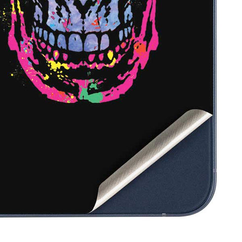 Liquid Blue Neon Skull with Glasses Galaxy A36 5G Skin