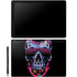 Liquid Blue Neon Skull with Glasses Galaxy Book 12in Skin