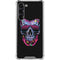 Liquid Blue Neon Skull with Glasses Galaxy S24 FE Clear Case