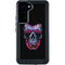 Liquid Blue Neon Skull with Glasses Galaxy S24 Plus Waterproof Case