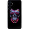 Liquid Blue Neon Skull with Glasses Galaxy S24 Skin