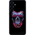 Liquid Blue Neon Skull with Glasses Galaxy S24 Skin