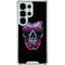 Liquid Blue Neon Skull with Glasses Galaxy S25 Ultra Clear Case
