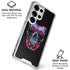 Liquid Blue Neon Skull with Glasses Galaxy S25 Ultra Clear Case