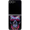 Liquid Blue Neon Skull with Glasses Galaxy Z Flip6 Skin
