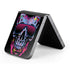 Liquid Blue Neon Skull with Glasses Galaxy Z Flip6 Skin