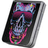 Liquid Blue Neon Skull with Glasses Galaxy Z Flip6 Skin