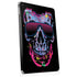 Liquid Blue Neon Skull with Glasses Apple iPad Skin