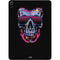 Liquid Blue Neon Skull with Glasses Apple iPad Air Skin