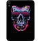 Liquid Blue Neon Skull with Glasses Apple iPad Mini Skin