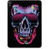 Liquid Blue Neon Skull with Glasses Apple iPad Pro Skin