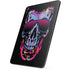 Liquid Blue Neon Skull with Glasses Apple iPad Pro Skin