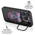 Liquid Blue Neon Skull with Glasses iPhone 14 Pro Max Kickstand Case