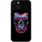 Liquid Blue Neon Skull with Glasses iPhone Skins