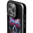 Liquid Blue Neon Skull with Glasses iPhone 15 Pro Impact Case
