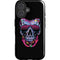Liquid Blue Neon Skull with Glasses iPhone 16 Plus Magsafe Impact Case