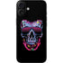 Liquid Blue Neon Skull with Glasses iPhone 16 Plus Skin