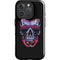 Liquid Blue Neon Skull with Glasses iPhone 16 Pro Impact Case