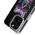 Liquid Blue Neon Skull with Glasses iPhone 16 Pro MagSafe Case
