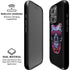 Liquid Blue Neon Skull with Glasses iPhone 16 Pro Magsafe Impact Case
