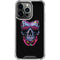 Liquid Blue Neon Skull with Glasses iPhone 16 Pro Max Clear Case