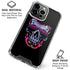 Liquid Blue Neon Skull with Glasses iPhone 16 Pro Max Clear Case