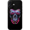 Liquid Blue Neon Skull with Glasses iPhone 16 Skin