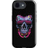 Liquid Blue Neon Skull with Glasses iPhone 16e Impact Case