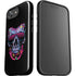 Liquid Blue Neon Skull with Glasses iPhone 16e Impact Case